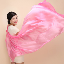丝光仿真丝大长巾夏季高档防晒空调披肩纯色围巾女士丝巾批发