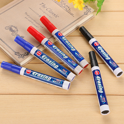 528 whiteboard pen boxed water-based erasable marker black, red and blue optional large whiteboard pen manufacturer wholesale