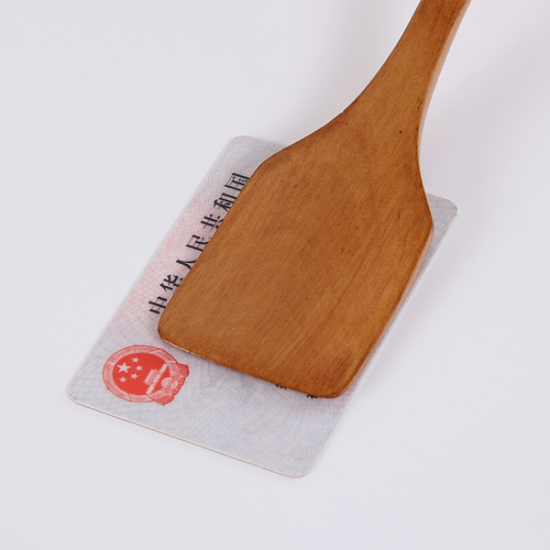 One wood, one craftsman, non-stick pot wooden spatula, fried egg, fried steak, small wooden spatula, mini cooking spoon, barbecue spatula