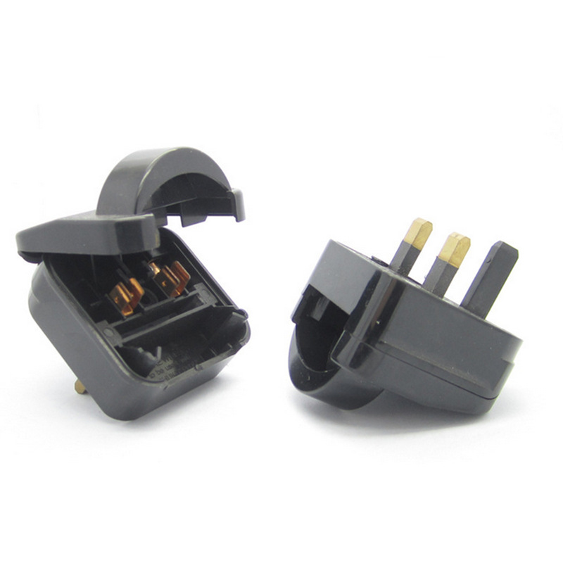 翻盖式欧规转英规插头 电源转换器 香港转接头 带过压保护SCP