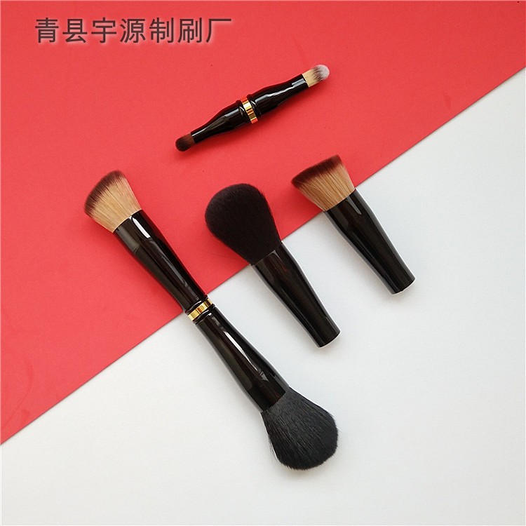 Cepillo de base cepillo suelto cepillo corrector floreciente refrescar cepillo de maquillaje de cuatro cabezas cepillo de maquillaje Cuatro en Uno cepillo de maquillaje Cangzhou cepillo de maquillaje