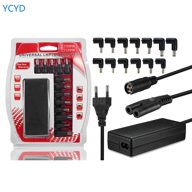 100W Automatic Recognition Smart Laptop Charger Power Adapter with Universal Adapter, Exclusively for Foreign Trade