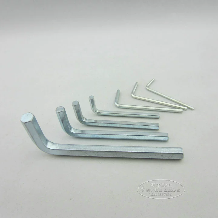 Standard inner hexagonal wound L -shaped flat -headed hexagonal 6 edge tool L shaped inner hexagon wrench