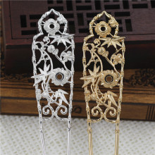 25*140MMDIY古风头饰材料配件 岁寒三友发簪发钗