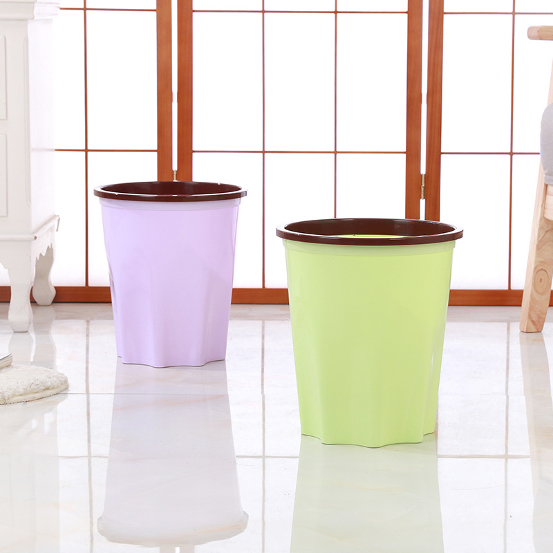 Fresh fashionable creative plastic garbage can for home use