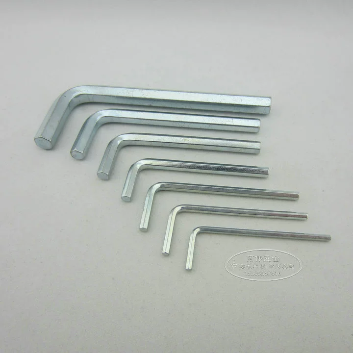 Standard inner hexagonal wound L -shaped flat -headed hexagonal 6 edge tool L shaped inner hexagon wrench