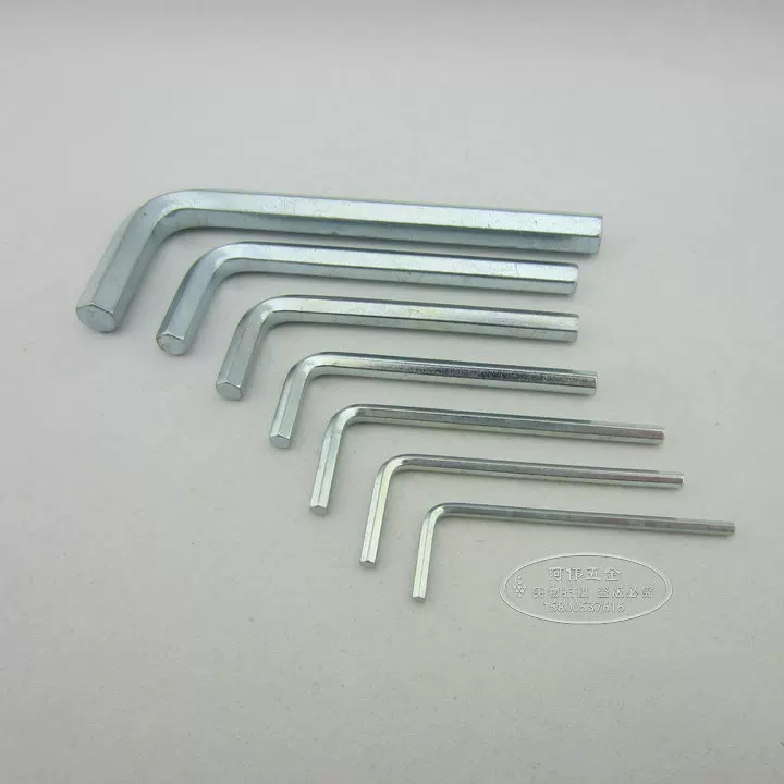 Standard inner hexagonal wound L -shaped flat -headed hexagonal 6 edge tool L shaped inner hexagon wrench