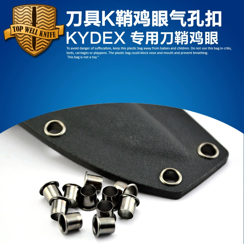 K ножна дыхательные отверстия куриные глазные гвозди k пластина Ци глазные гвозди k удлиненные дыхательные глазные гвозди заклепки KYDEX ножевой набор куриные глазные гвозди