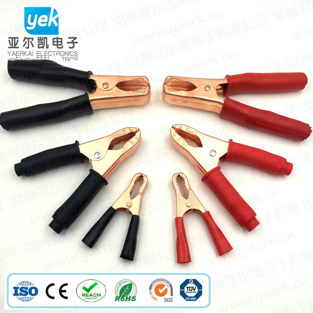 供应50A,100A,200A,500A电瓶夹 多规格铁镀铜鳄鱼夹 加厚夹子