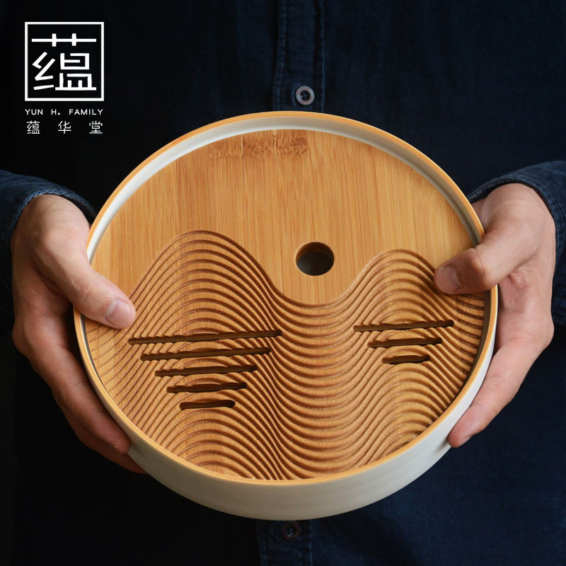 Shanshui Sun Lue Tea Tai Черная керамика Жировая белая керамическая бамбуковая панель