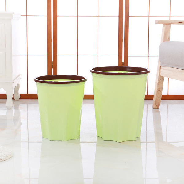 Fresh fashionable creative plastic garbage can for home use