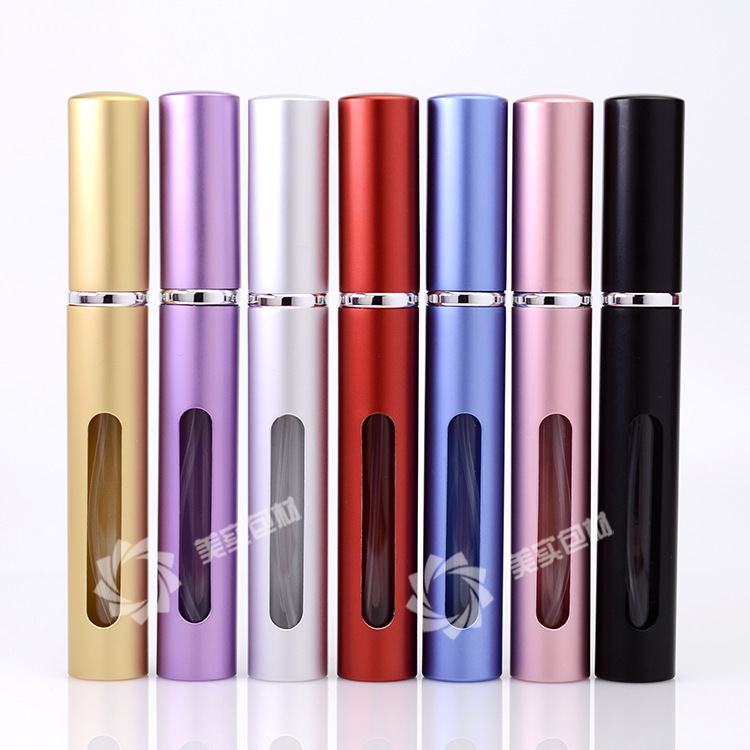 工厂现货批发5ML可视香水瓶化妆品瓶喷雾分装瓶小瓶子铝口红管