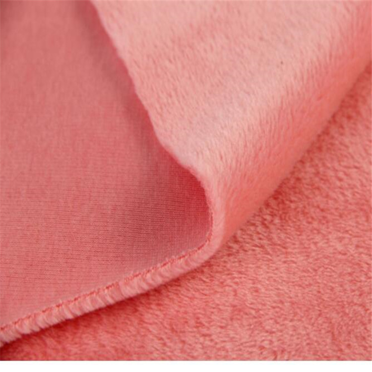 Stock spot 40s cotton non-inverted velvet fabric children's clothing leggings thermal underwear fabric sweater plus velvet wholesale