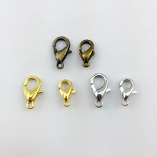 Diy饰品配件 串珠配件 项链扣合金龙虾扣饰品连接扣手链弹簧扣