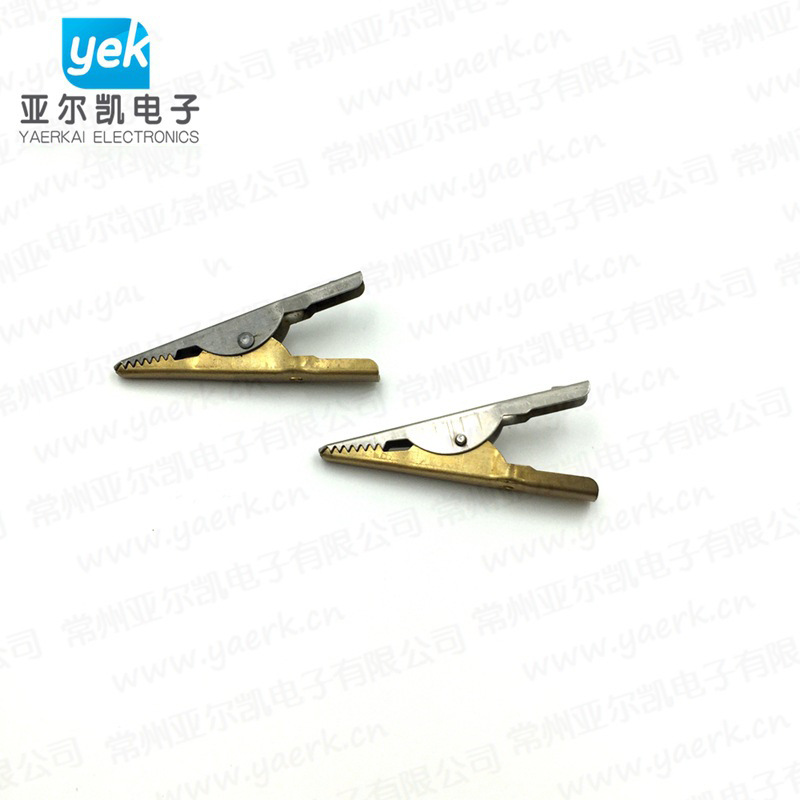 优质全铜无套管金属鳄鱼夹多功能配件专用夹冷压汽车搭线电瓶夹