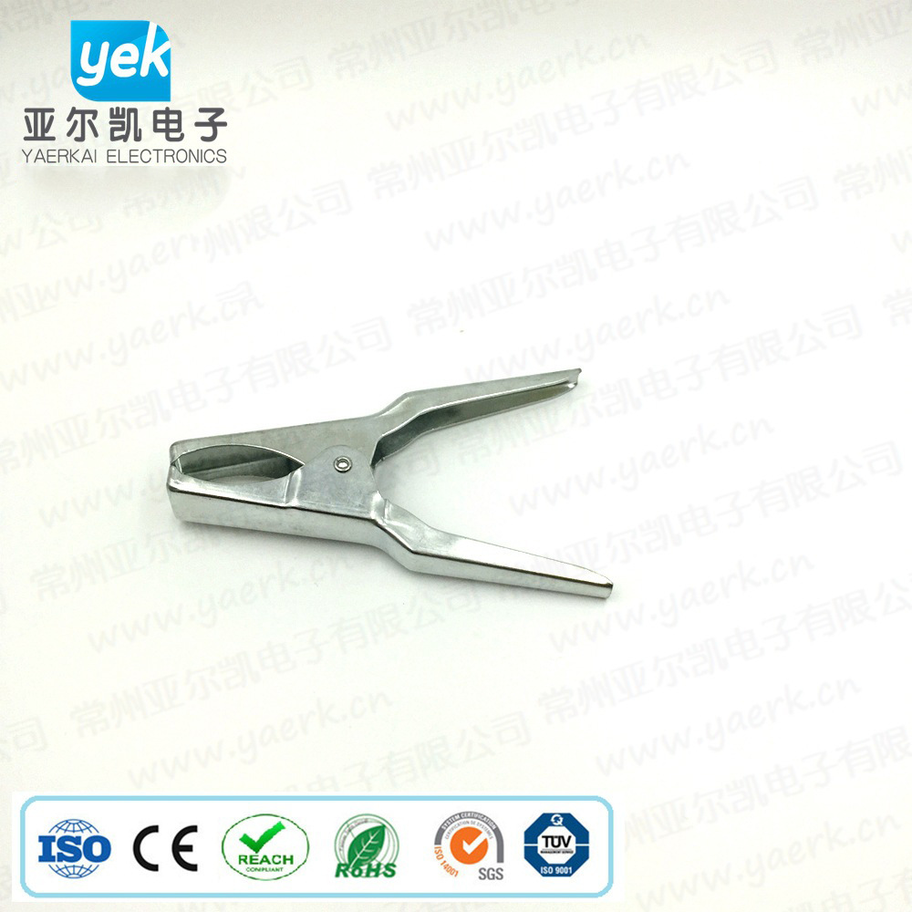 厂家供应大电流电瓶夹冲压件 多用途电瓶夹 冷压PVC冲压件弹簧夹