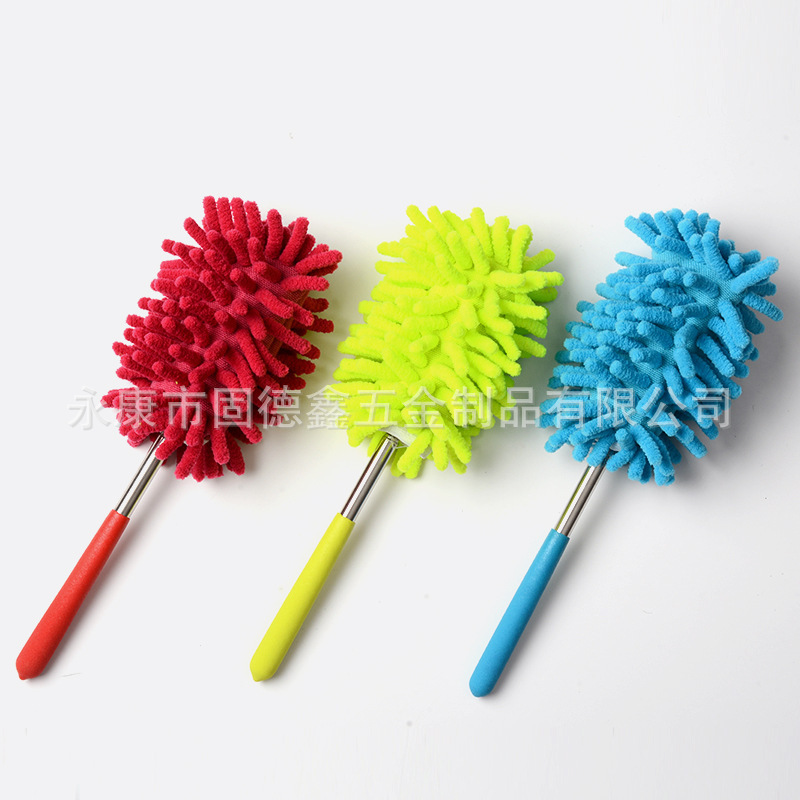Factory Explosions Mini Chenille Duster Dust Removal Desktop Sweep Telescopic Duster Brush Telescopic Feather Duster