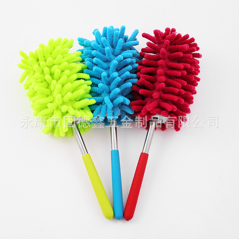 Fábrica caliente Mini chenille plumero eliminación de polvo de limpieza de escritorio plumero retráctil plumero