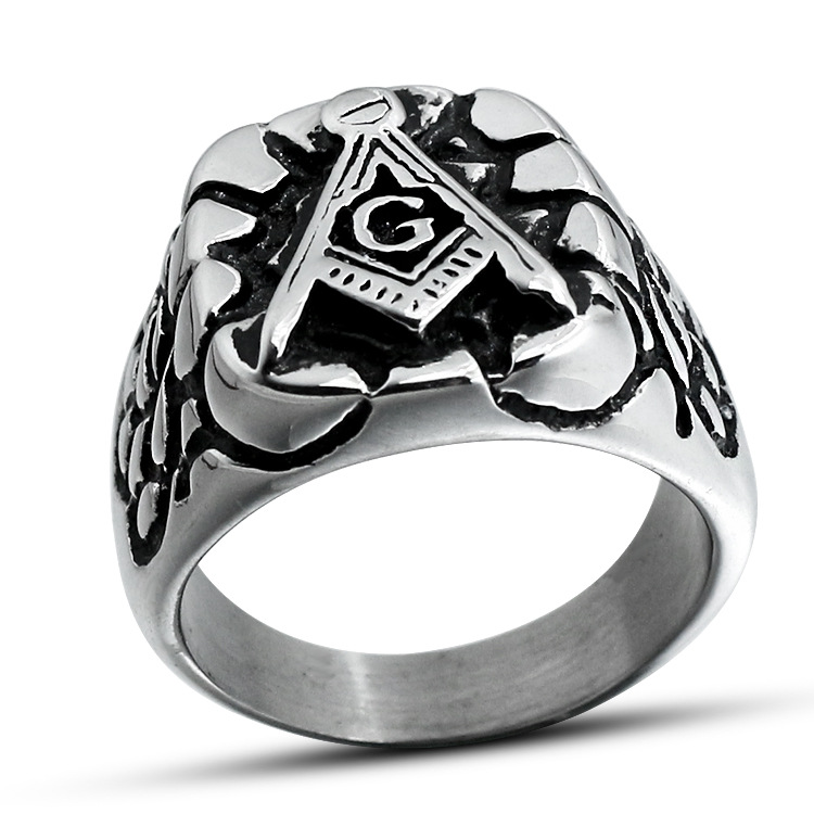 fashionable retro ring stainless steel