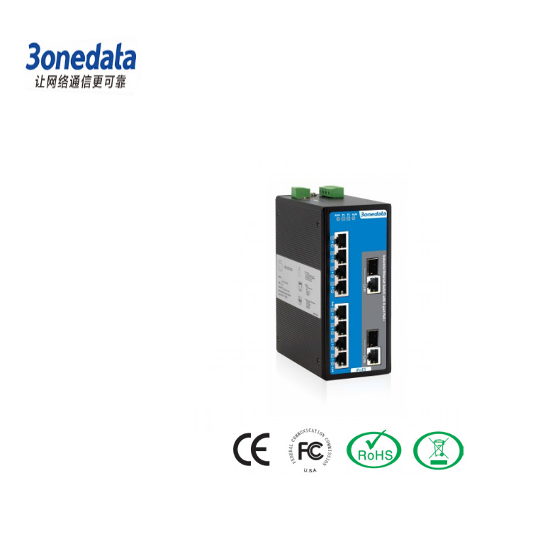 IPS3110 2 路千兆 Combo + 4 路/8 路百兆 POE 电口 工业级非网管