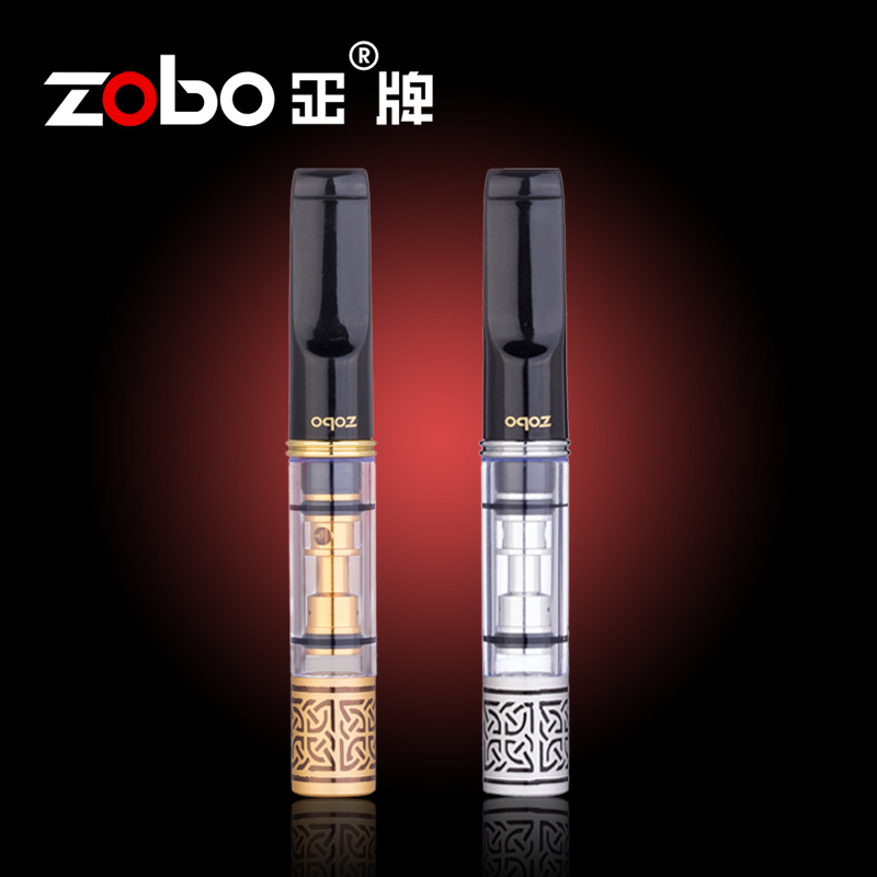 ZOBO Genuine Cigarette Filter with Dual-Cycle Filtration and Washable Design for Men's Cigars, Model ZB-033