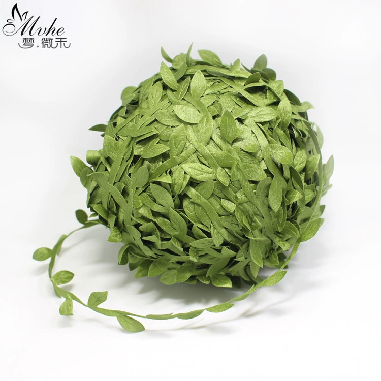 Simulation Vine Leaf Garland (Fabric), 200 m Roll, Green DIY Floral Decoration