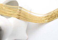 14k����ɫ��o��札h�L��ë���1.5mm��朳�Ʒ�A��ʮ���