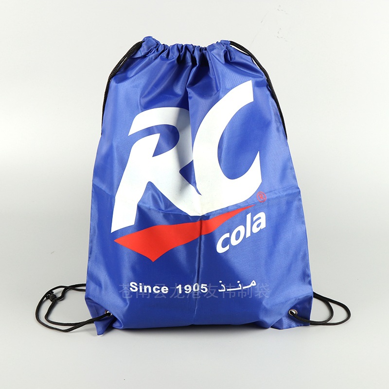 210涤纶布束口袋双肩包雨伞布雨衣收纳袋双拉绳赛包