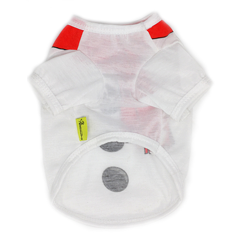 Ropa para mascotas ropa para perros Jersey Navidad Halloween camiseta al por mayor (muñeco de nieve) primavera y verano