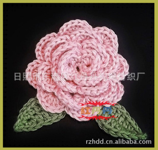 Manufacturer Customized Handmade Crochet Flower, Crochet Corsage, Handmade Hand Crochet Flower. 0066