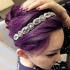 Korean version of the nightclub Queen Fan Vinci BlingBling hair with rhinestone crystal beaded multi -element