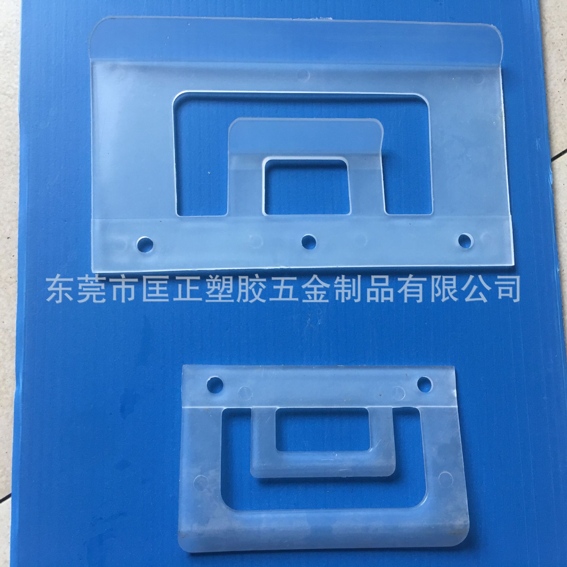 看板夹100*60磁性材料卡周转箱标签夹透明塑料夹卡槽孔径6MM