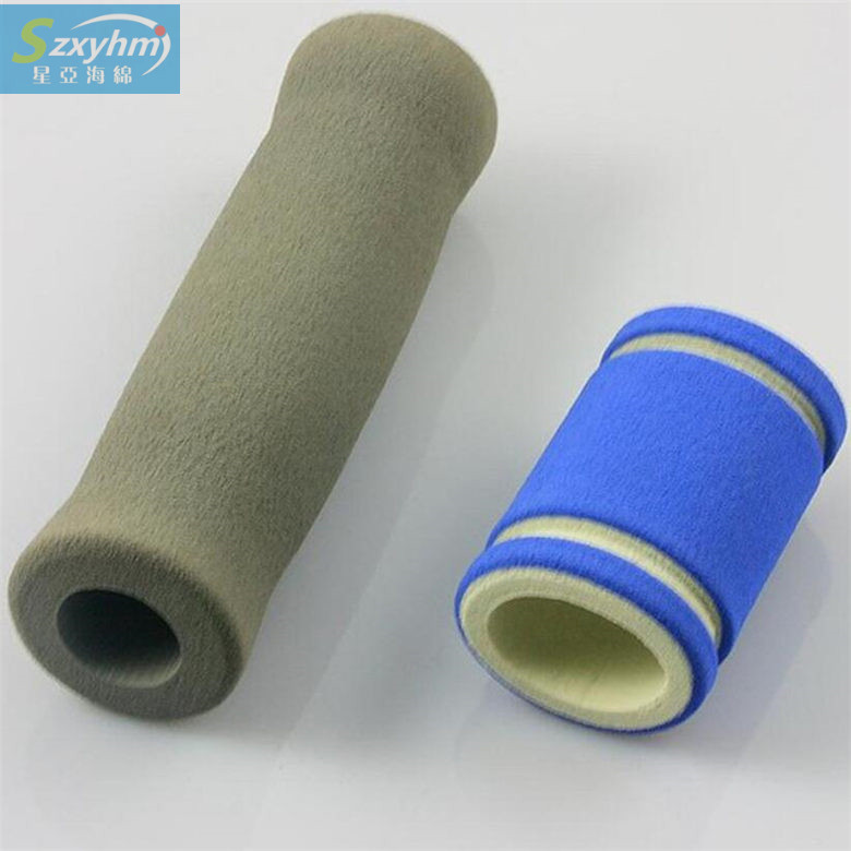 生产双色磨砂沟槽管  NBR橡塑手把套  橡塑防滑自行车磨砂握把