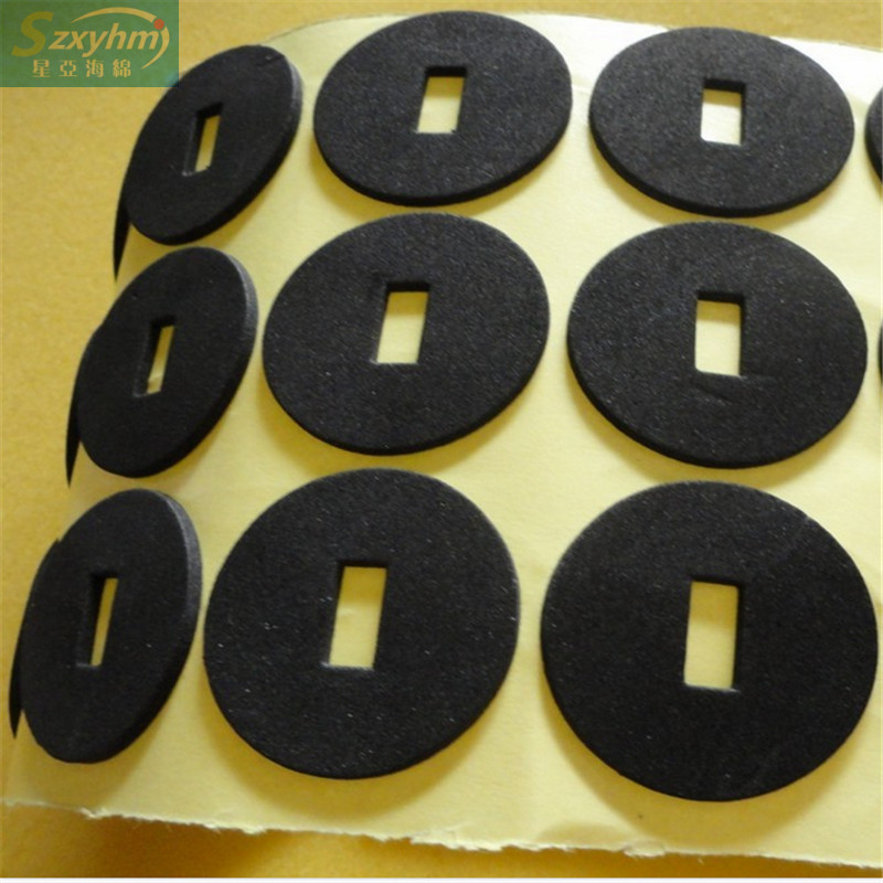 隔热海绵材质橡胶背胶密封垫保护防水材质泡棉背胶密封泡棉条加工