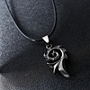 Accessory, pendant stainless steel, fashionable necklace, suitable for import, European style, wholesale