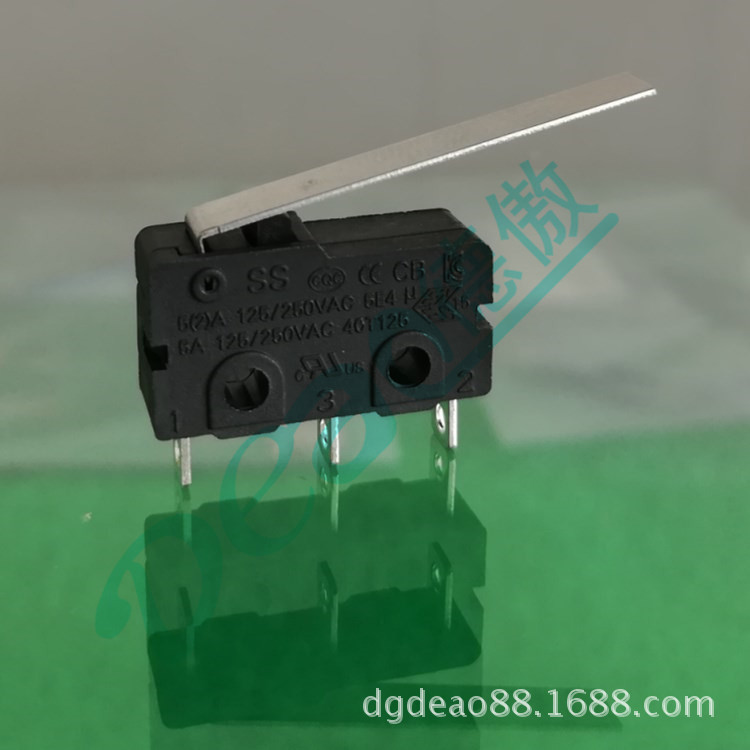 小家电用微动开关带标准直柄,5A 榨汁机用微动开关报警器微动开关
