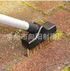 【供应】木柄钢丝刷 杂草刷 甲板刷 园艺刷(图) 长木柄钢丝刷