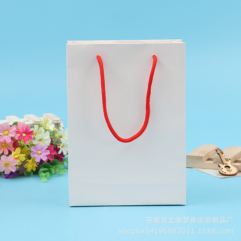 纸袋礼品袋手提袋包装袋子食品袋快餐袋服装袋白卡纸袋打包定制