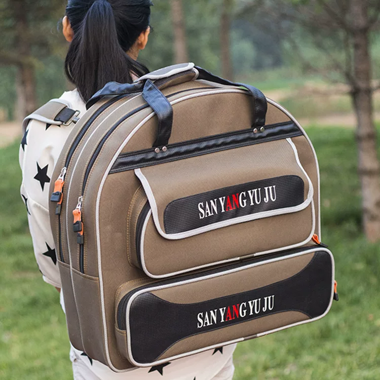 Сумка для рыболовной экипировки Sanyo, трехслойная жесткая оболочка, трехслойная водоотталкивающая сумка-ранец для снаряжения