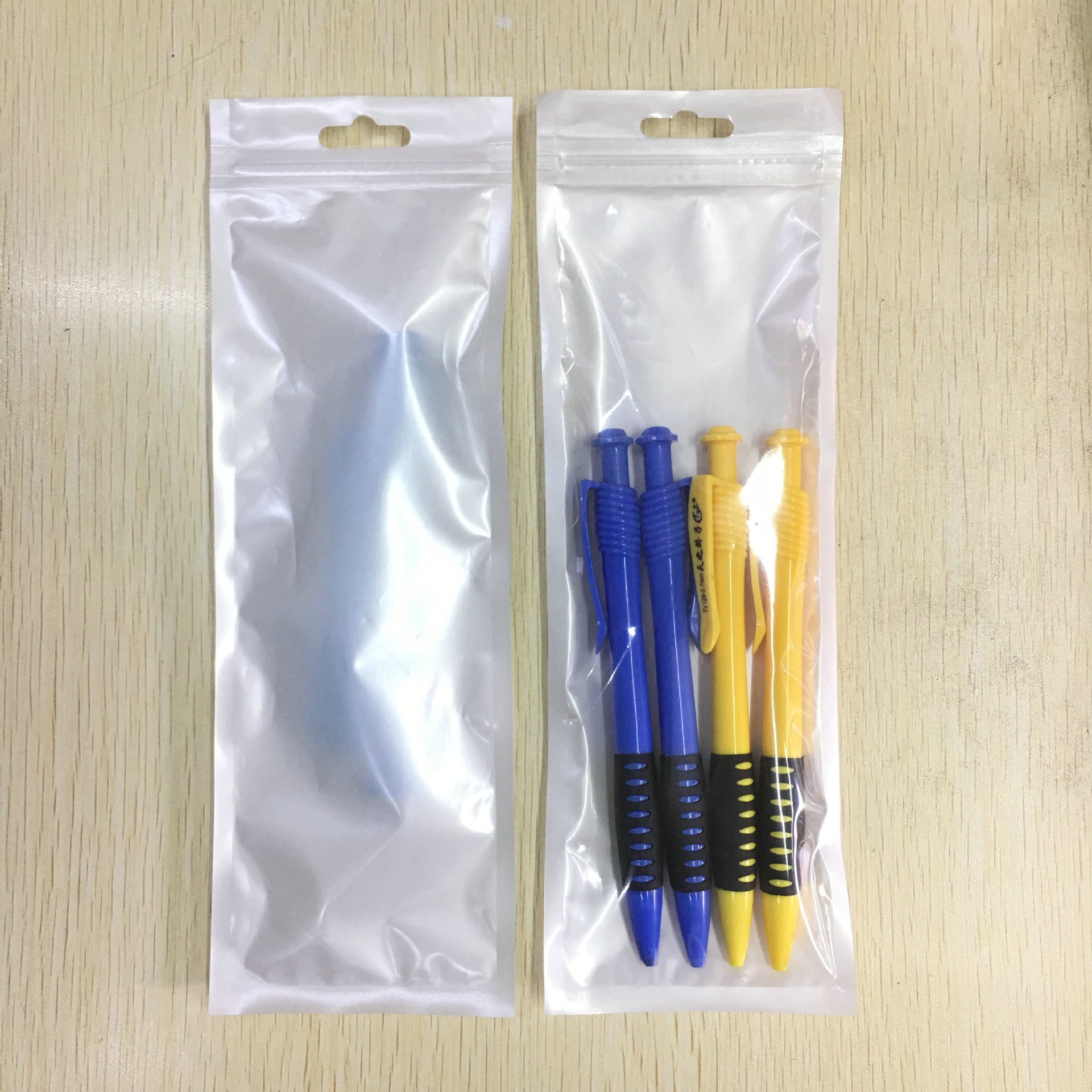 珠光阴阳骨袋/自封袋/珍珠袋/手机配件包装袋/8cm*24cm双面12C