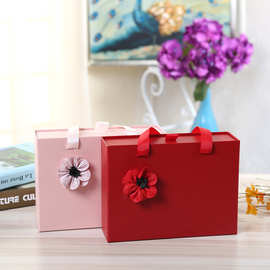 现货新款抽屉式礼品包装盒 环保巧克力礼品盒 创意花都手提纸盒