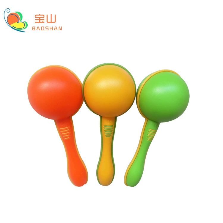 Small plastic maracas, percussion instruments, musical instruments for kindergarten, makes sounds