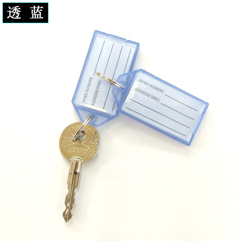 Color plástico flip puede marcar número clasificación llave tarjeta equipaje etiqueta Oficina Hotel llavero