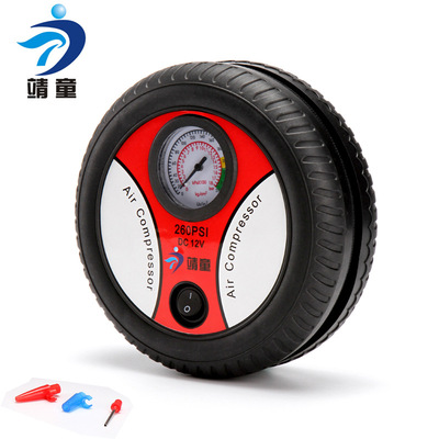 16缸便携轮胎充气泵汽车载充气泵打气机车用充气机冲气泵540电机|ms