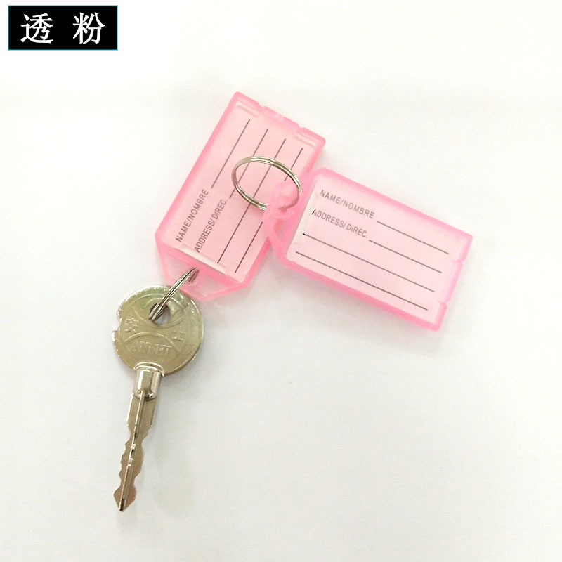 Color plástico flip puede marcar número clasificación llave tarjeta equipaje etiqueta Oficina Hotel llavero