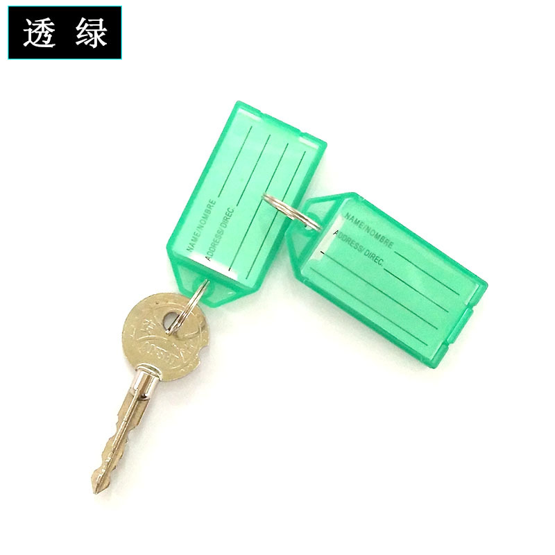 Color plástico flip puede marcar número clasificación llave tarjeta equipaje etiqueta Oficina Hotel llavero