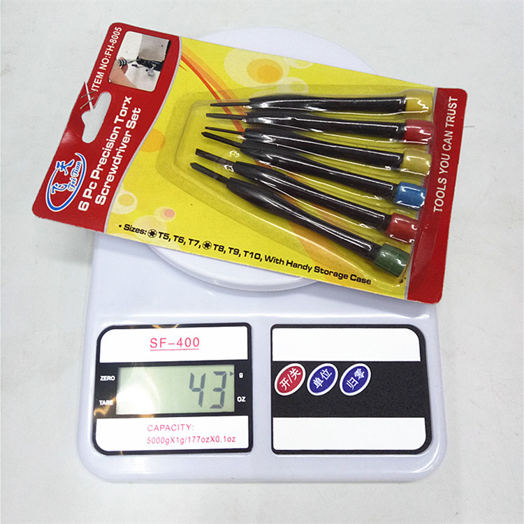 Directo de fábrica herramientas informáticas 6PC traje reloj destornillador multifunción destornillador dos yuanes Venta caliente