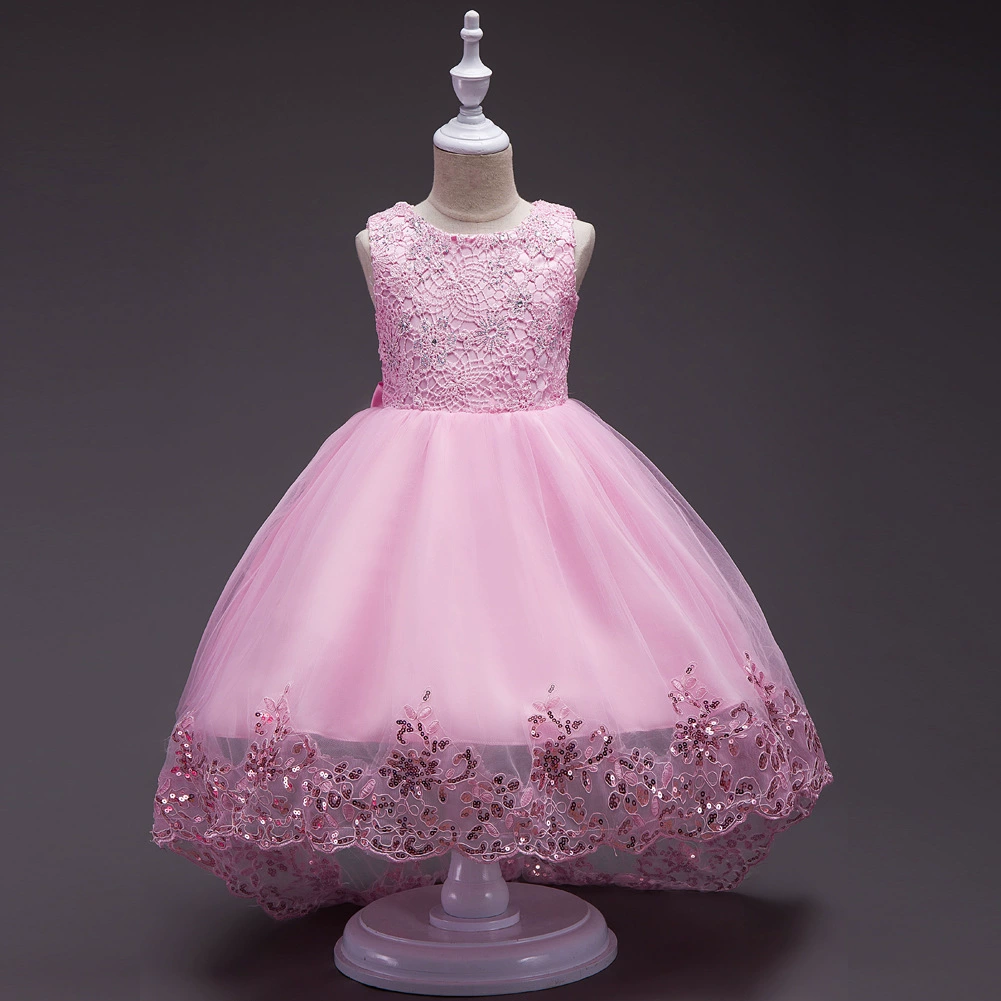 Summer lace dress, small princess costume, suit, lace dress, flowered