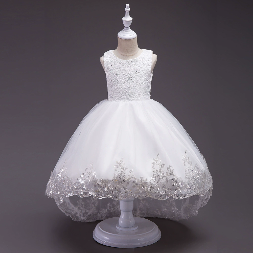 Summer lace dress, small princess costume, suit, lace dress, flowered