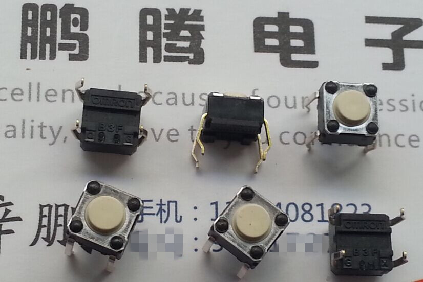 原装omron欧姆龙 B3F-1000轻触开关 微动开关 鼠标按键6*6*4.3mm